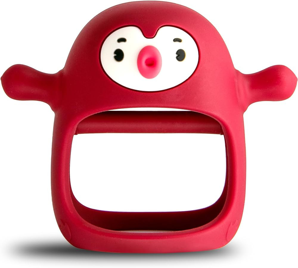 Smily Mia Penguin Buddy Never Drop Silicone Baby Teething Toy for 0-6month Infants, Baby Chew Toy... | Amazon (US)