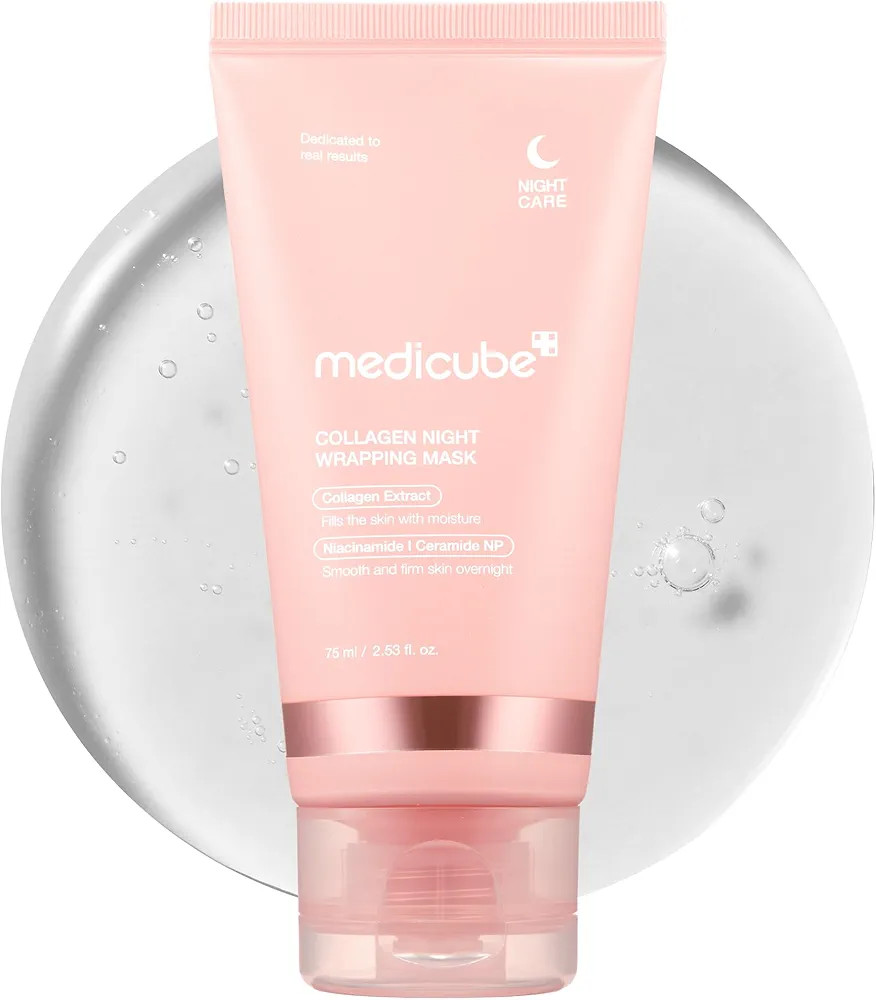 Medicube Collagen Overnight Wrapping Peel Off Facial Mask Pack - Elasticity & Hydration Care, Red... | Amazon (US)