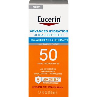 Eucerin Sun Advanced Hydration Ultra-Light Fluid with Hyaluronic Acid & Humectants, Broad Spectru... | CVS Health
