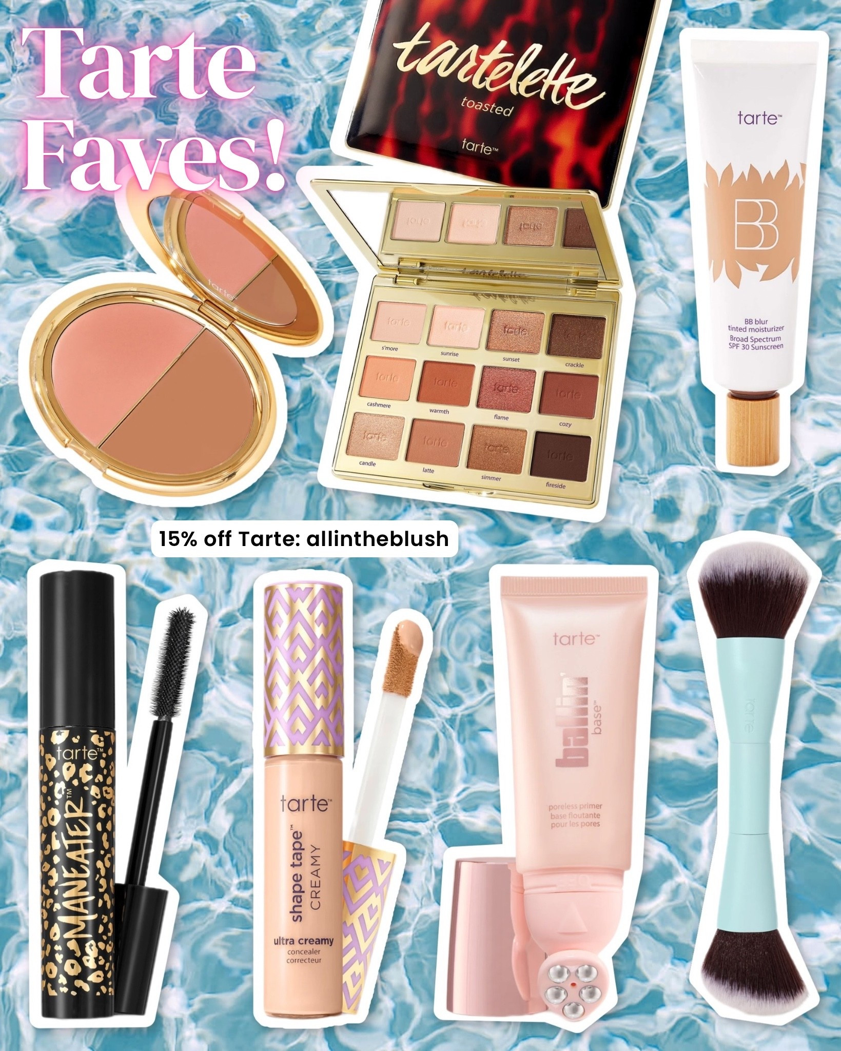 Current Tarte favorite products. Save 15% off Tarte with code: allintheblush

#LTKBeauty #LTKgrwm #LTKootd