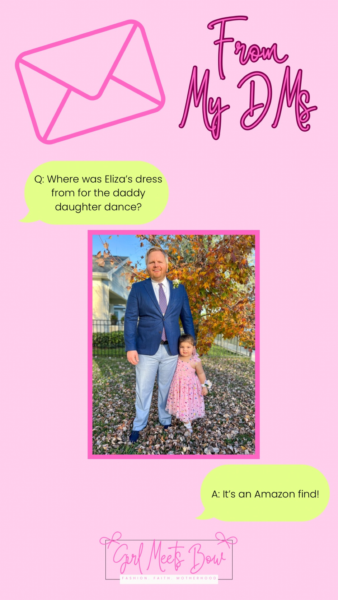 From My DMs: Eliza’s toddler girls daddy daughter dance dress!

#LTKFindsUnder50 #LTKKids #LTKFamily