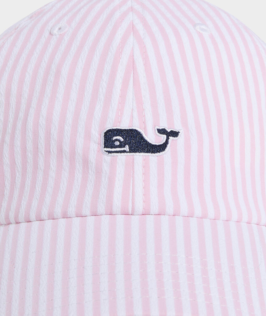 Harbor Seersucker Baseball Hat | vineyard vines