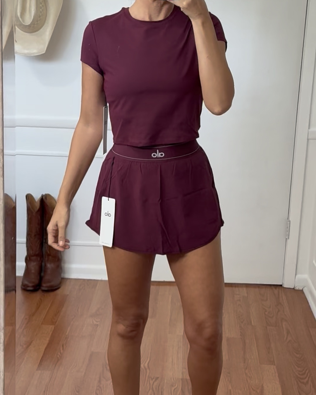 Fall arrivals
Xs in skort
Medium in top for length 

#LTKOver40 #LTKActive