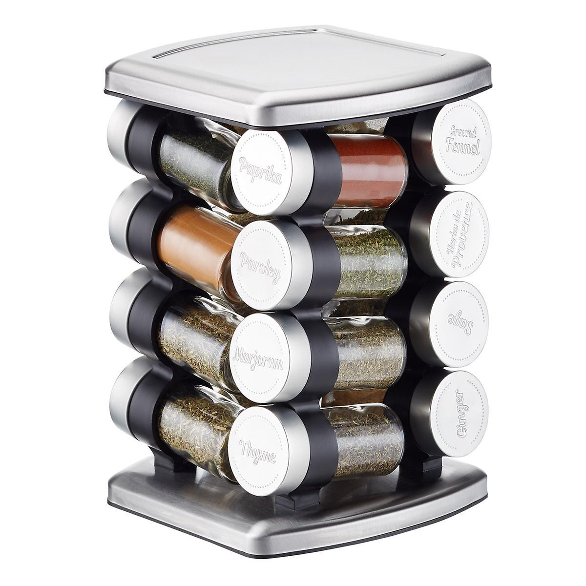16-Bottle Revolving Spice Rack | The Container Store