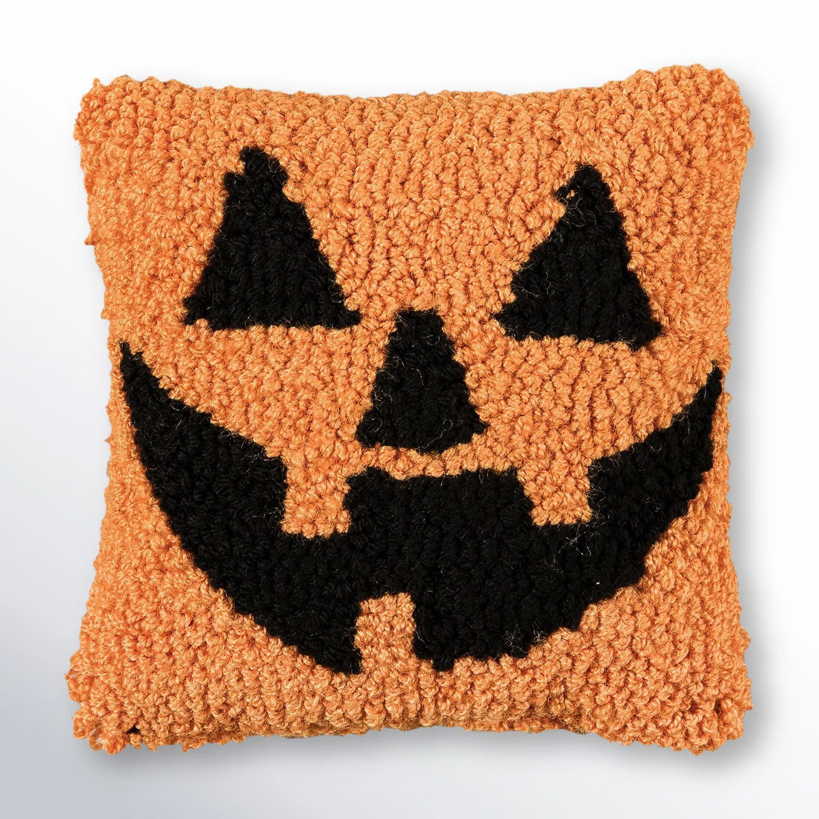 Jack-O-Lantern Hooked Halloween Throw Pillow | Wayfair North America