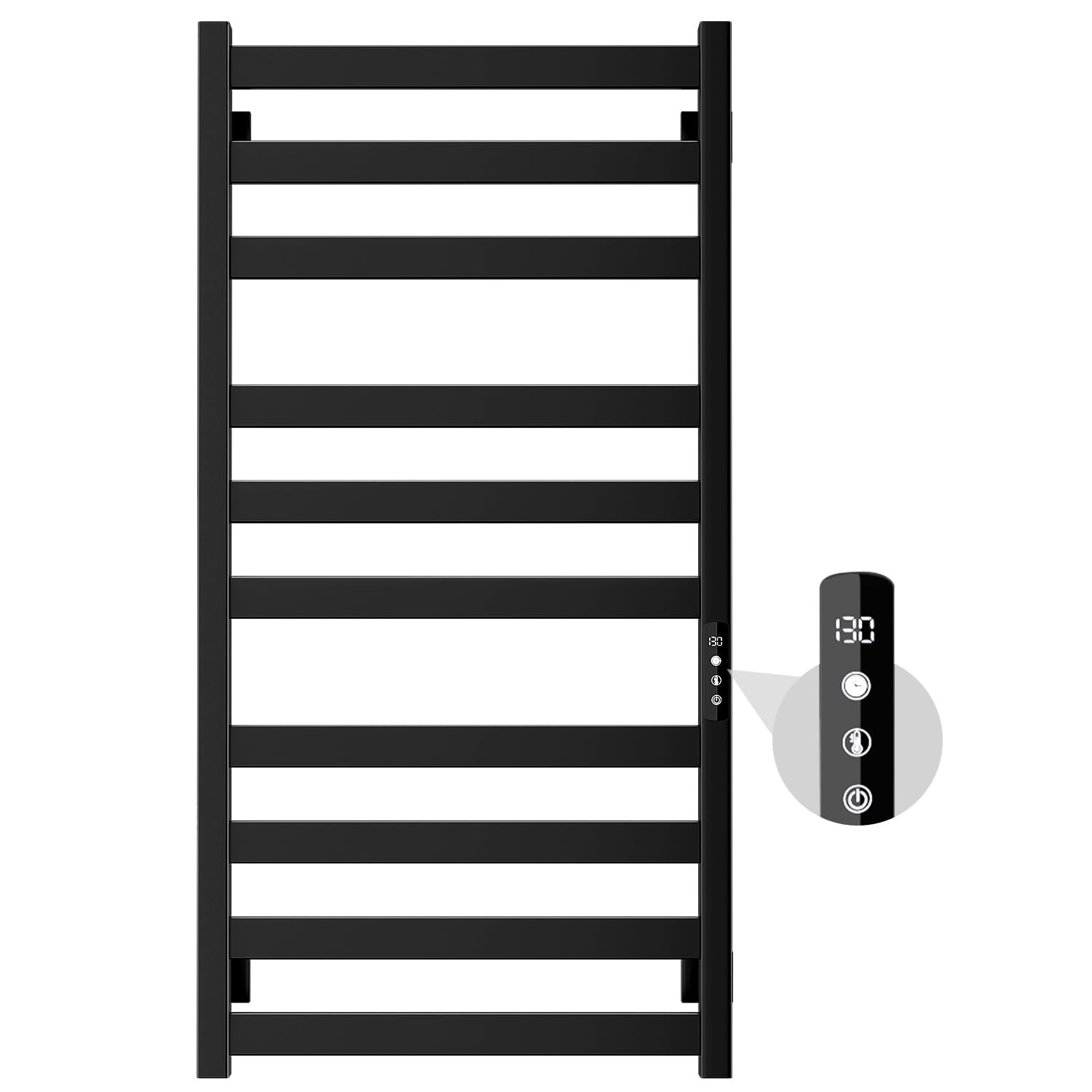 Towel Warmer,Stainless Steel Towel Warmer Rack for Bathroom -10 Bars Wall Mounted Towel Heater wi... | Amazon (US)