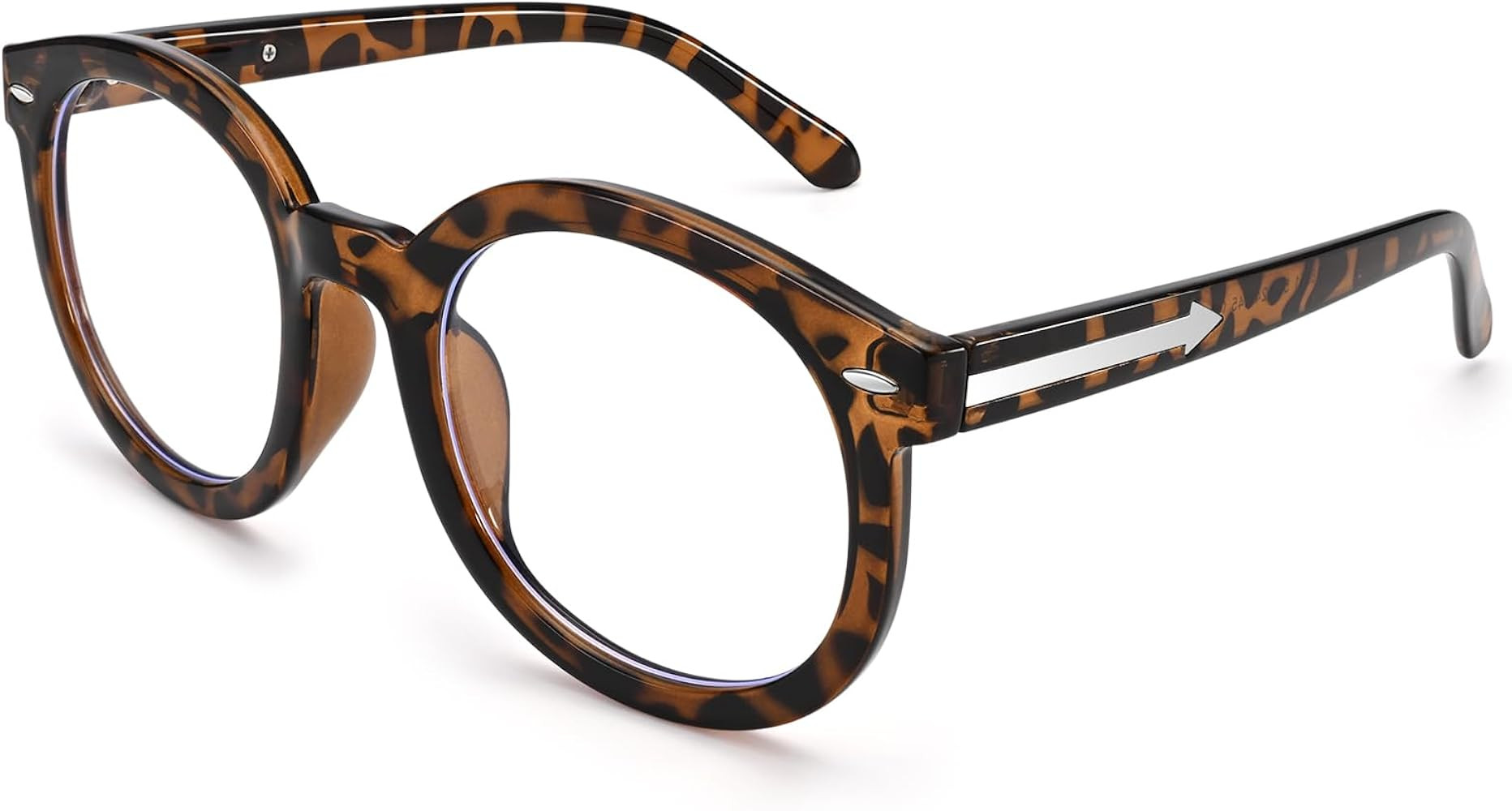 Dollger Oversized Round Blue Light Blocking Glasses for Women Big Large Chunky Frame Anti Bluelig... | Amazon (US)