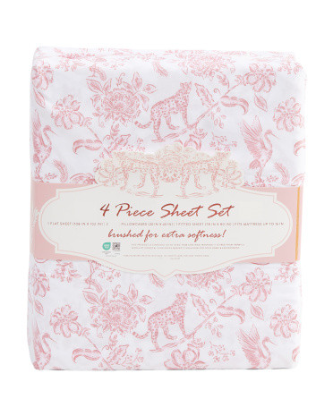 Floral Jungle Toile Sheet Set | TJ Maxx