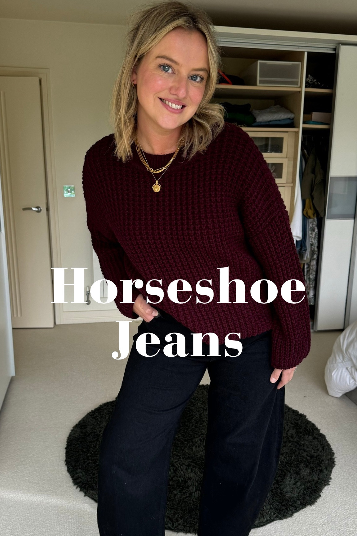 Flattering  barrel jeans for a midsize body shape. I’m Wearing size 16 regular. 
I absolutely love these horseshoe jeans because they’re a little bit wide but also very flattering on my midsize shape. 

#LTKmidsize #LTKuk #LTKautumn