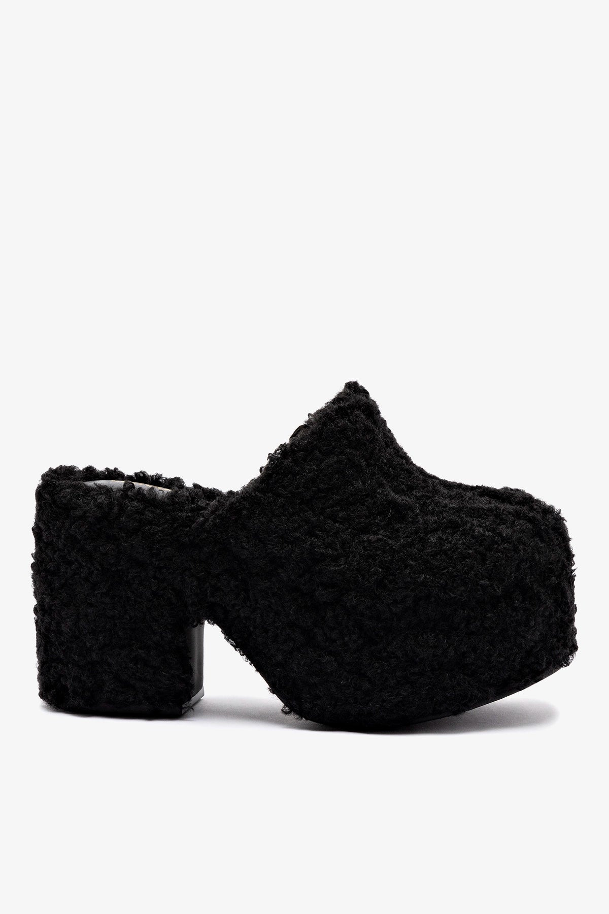 Miso Clog In Black Shearling | Larroude
