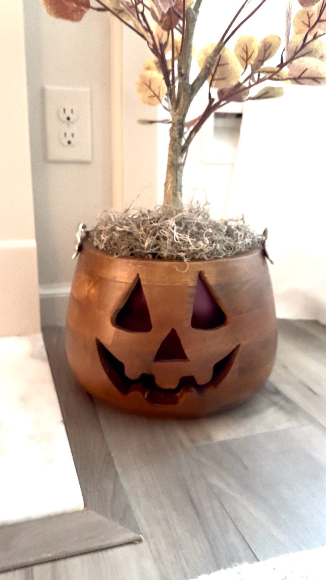 I linked the putty and planter filler: the jack-o-lantern planter I got from HomeGoods and the paper from Hobby Lobby. 

#LTKSeasonal #LTKU #LTKHome
