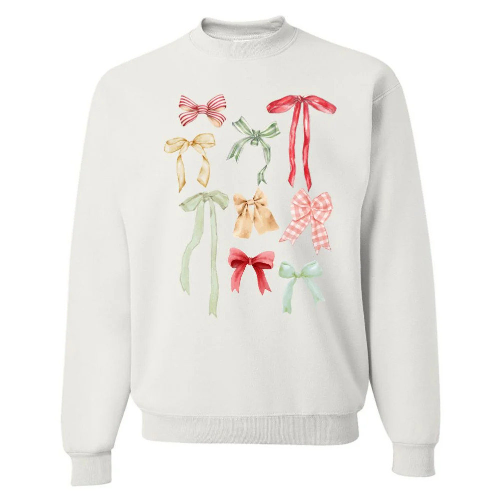 ‘Holiday Bow Show’ Crewneck Sweatshirt | United Monograms