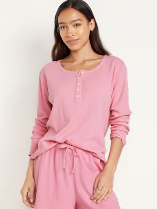 Waffle Lounge Long-Sleeve Top | Old Navy (US)