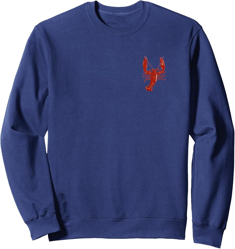 Red Maine Lobster Classic Design Nautical Boating Sweatshirt | Amazon (US)