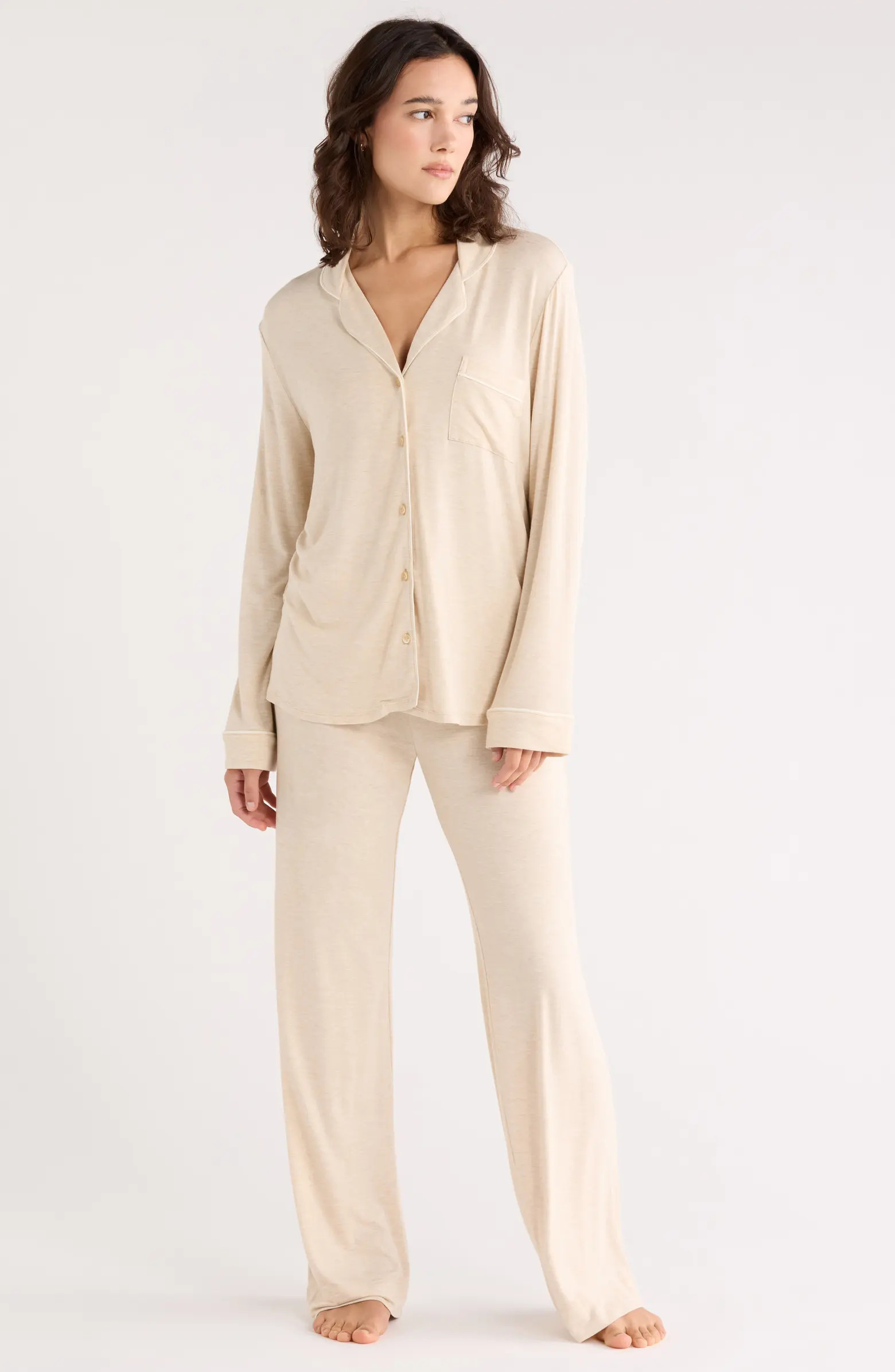NORDSTROM RACK Tranquility Long Sleeve Shirt & Pants Pajamas | Nordstromrack | Nordstrom Rack