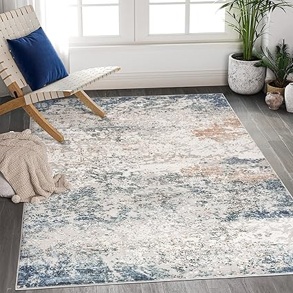 Art&Tuft Washable Rug, Anti-Slip Backing Abstract Area Rug 5x7, Stain Resistant Rugs for Living R... | Amazon (US)