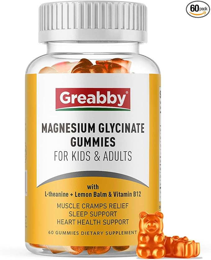 Magnesium Glycinate Gummies for Kids & Adults - Magnesium Glycinate 300mg Chewable Supplement - P... | Amazon (US)