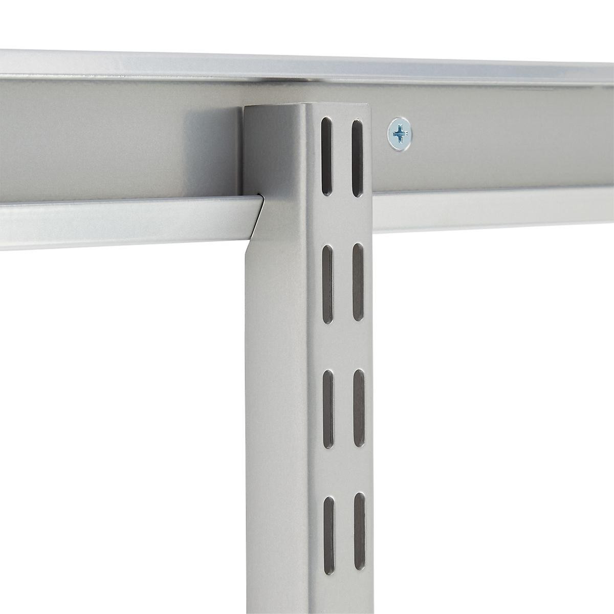 80" Elfa Top Track Platinum | The Container Store