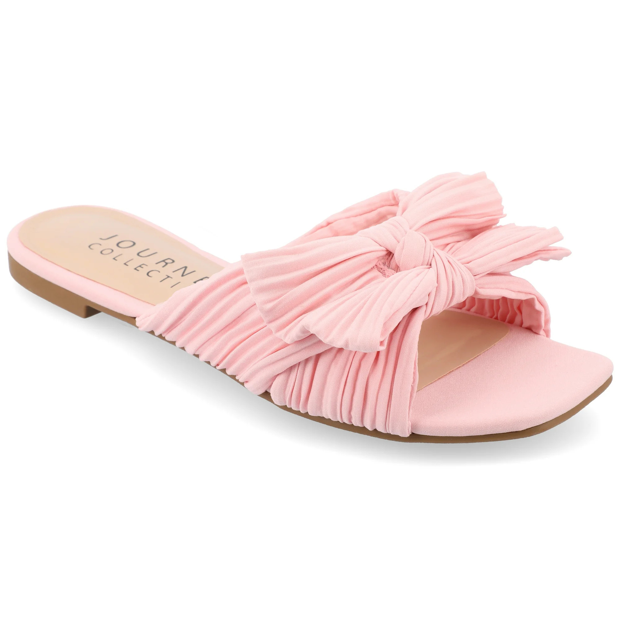 Journee Womens Serlina Slide Flat Sandals, Widths Available | Walmart (US)