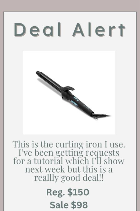 I use this curling iron every day! Def my favorite and it’s on major sale!

#LTKsalealert #LTKbeauty #LTKstyletip