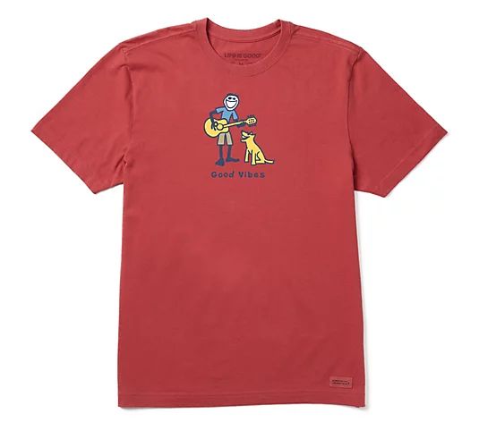 Life is Good Vintage Men's Crusher Tee | QVC