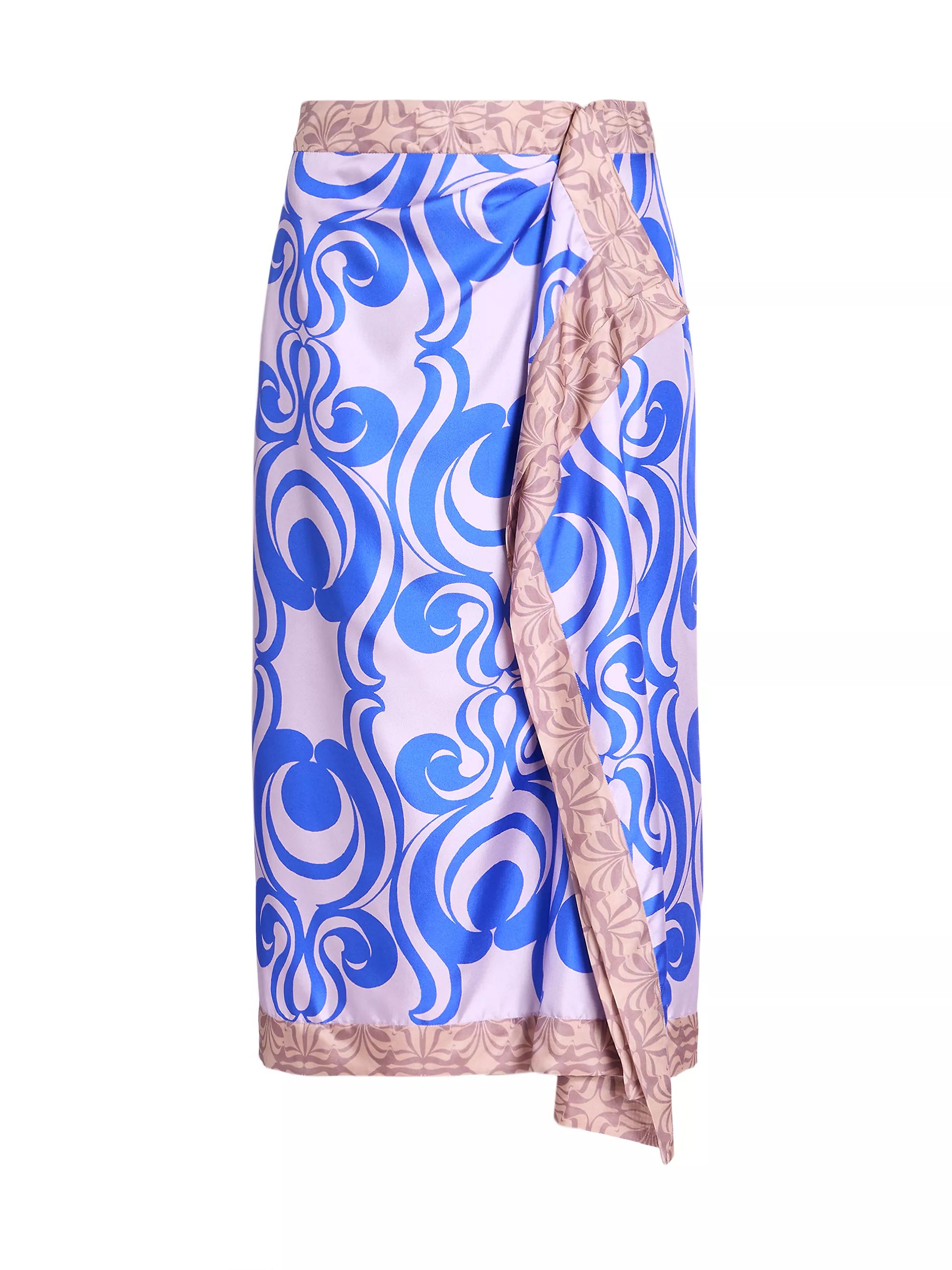 Sole Printed Silk Midi-Skirt | Saks Fifth Avenue