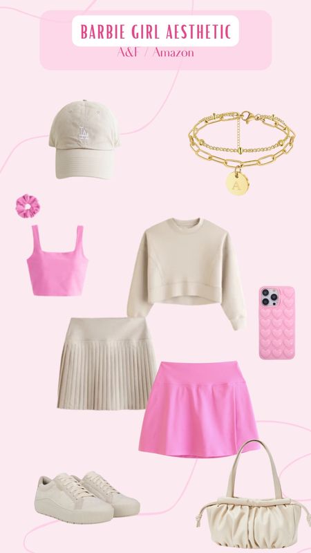Barbie Girl Aesthetic 💕
Abercrombie, amazon, pink, matching sets, phone case, sneakers, initial jewelry, baseball hat, skirt, crop top, scrunchies, clean girl, spring

#LTKsalealert #LTKSeasonal #LTKstyletip