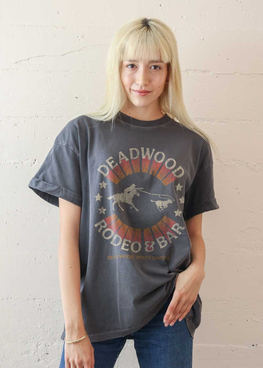 GirlDangerous: Deadwood Black Boyfriend Tee | Girl Dangerous
