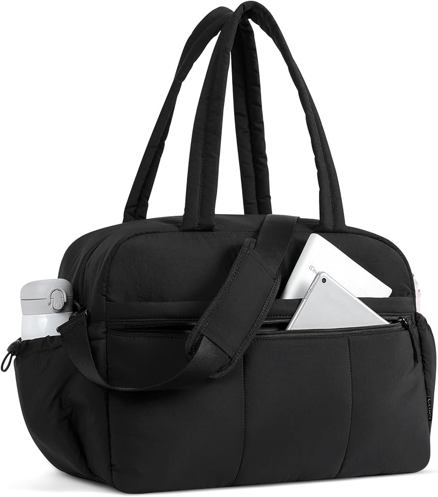 CLUCI Duffle Bag for Travel, Gym Bag for Women, Puffer Tote Small Carry On Bag, 30L Duffle Weeken... | Amazon (US)