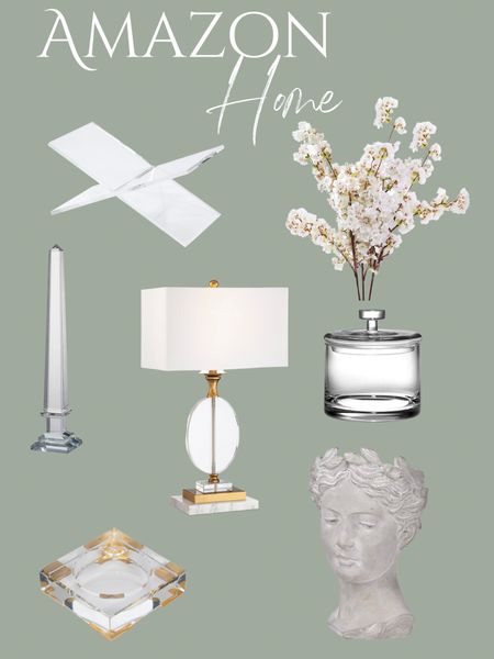 Amazon transitional home finds. 







Glam, lucite, Crystal table lamp, acrylic book holder, cherry blossoms, obelisk, candy dish, table lamp, safavieh, bust planter, Alice lane home, modern, grand millennial, traditional, #competition 

#LTKFind #LTKunder100 #LTKhome