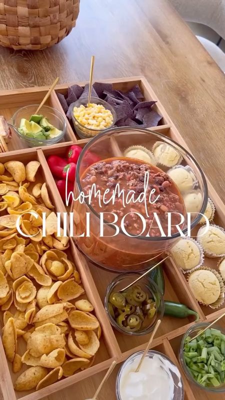 Chili bar time!! Perfect for family night or a football gathering  

#LTKfamily #LTKhome #LTKSeasonal