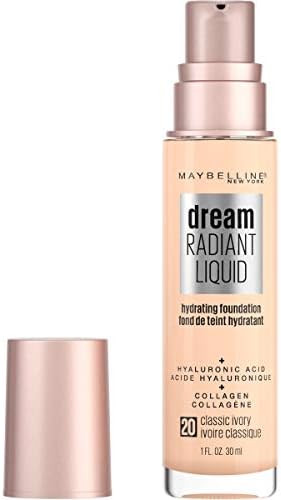 Amazon.com : Maybelline Dream Radiant Liquid Medium Coverage Hydrating Makeup, Lightweight Liquid... | Amazon (US)