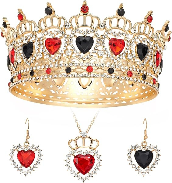 Queen Crown Rhinestone Wedding Crowns and Tiaras for Women Costume Party Hair Accessories Princes... | Amazon (US)
