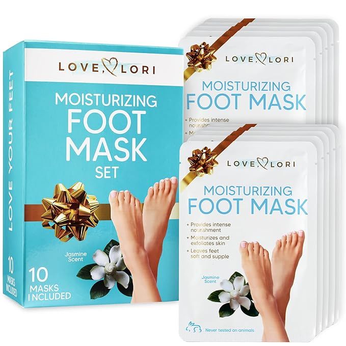Moisturizing Foot Mask 10 pk Self Care Gifts for Women by Love, Lori - Foot Care Gift Set Stockin... | Amazon (US)