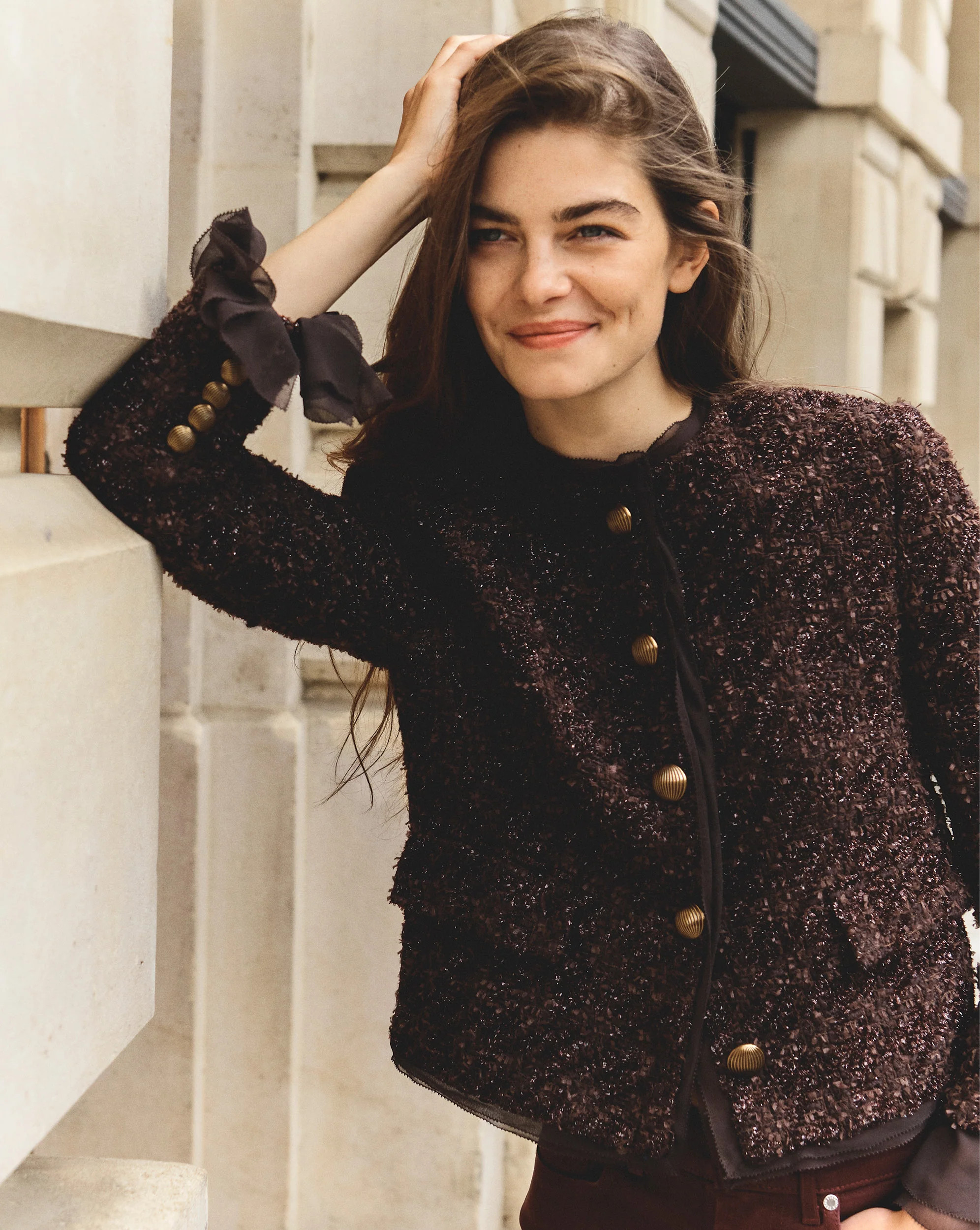 Audrina Metallic Tweed Jacket | Veronica Beard