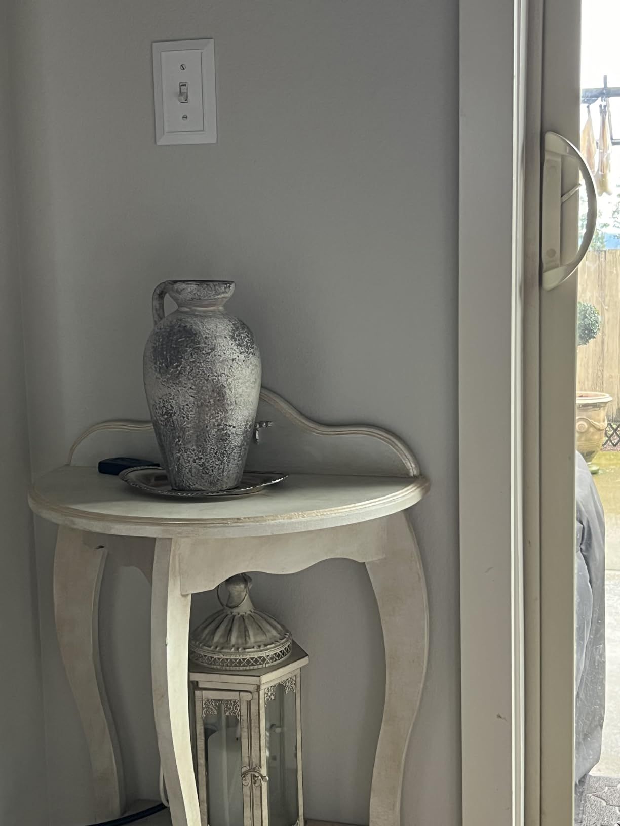 LUKA Ceramic Rustic Farmhouse Vase,8.25 inch Terracotta Vase with Handle,Neutral Clay Pot Vases D... | Amazon (US)
