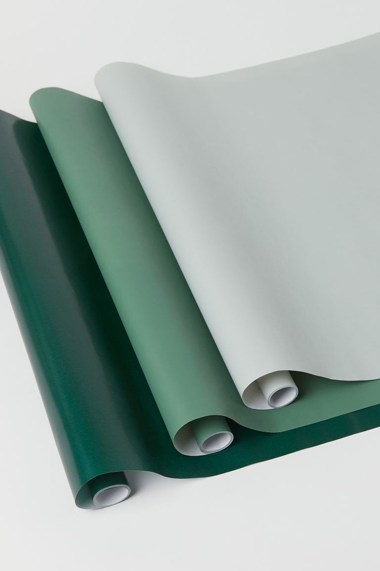 3-pack Gift Wrap - Green - Home All | H&M US | H&M (US + CA)