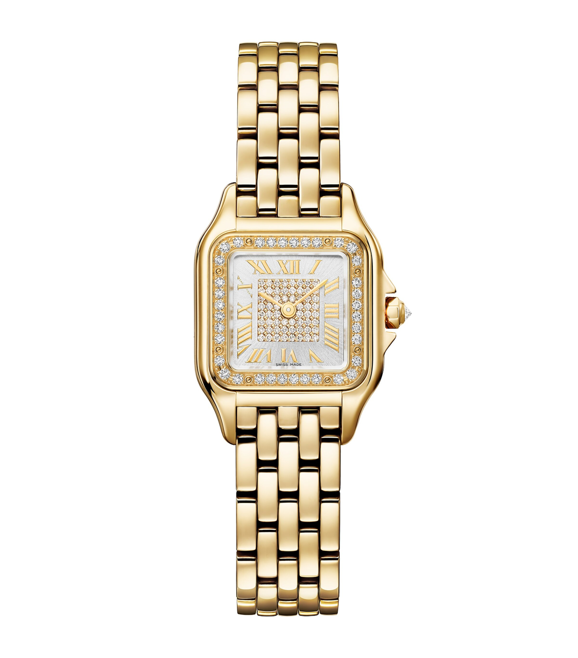Small Yellow Gold and Diamonds Panthère de Cartier Watch 23mm | Harrods