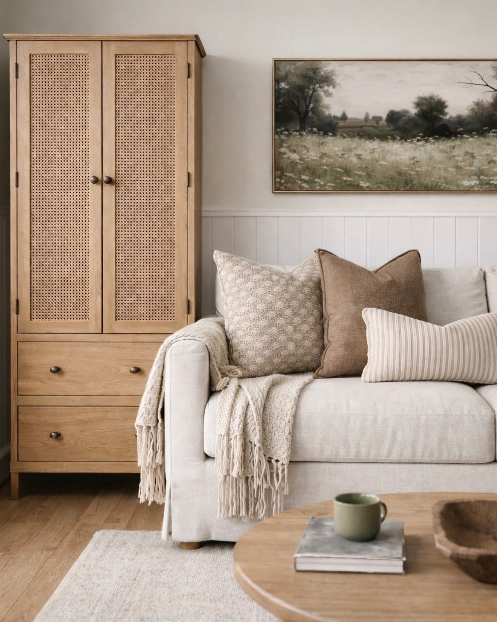 Wood Cane Accent Cabinet with Drawers — Over 50% Off (Under $250!)

Follow @farmtotablecreations on Instagram for more home finds and styling inspiration.

This beautiful wooden accent cabinet with woven cane doors and drawers is currently more than half off and under $250, making it such a great storage piece for living rooms, entryways, or even bedrooms. The warm wood tone and cane detailing add texture and a timeless look that works with so many styles—from cozy neutral spaces to modern organic interiors. Pieces like this are trending again because cane furniture brings warmth and layered texture without overwhelming a space.  ￼

With both hidden cabinet storage and drawers, it’s perfect for keeping everyday items tucked away while still looking like a designer piece. If you’ve been wanting that high-end woven furniture look without the high price tag, this is a really good one to grab while it’s on sale.

#accentcabinet #storagecabinet #livingroomfurniture #livingroomstorage #neutraldecor #wovenfurniture #cabinets #livingroomdecor #homeorganization

#LTKSaleAlert #LTKHome
