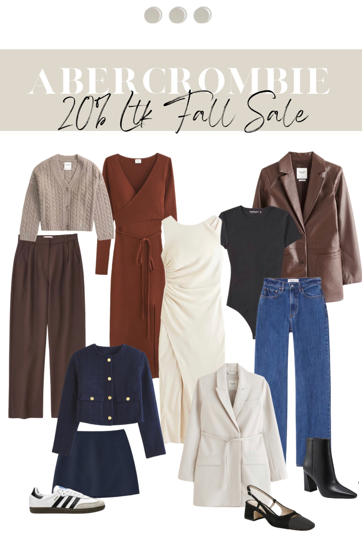 Abercrombie & Fitch x LTK Sale — 20% sitewide! 

#abercrombieandfitch #abercrombie #abercrombiesale #afltk #afltksale #abercrombieoutfits #abercrombiestyle #outfits #outfitideas #styleideas #styletip #weekendstyle #everydaystyle #casualstyle #datenightstyle #eveningstyle #blazerdresses #dresses #sweaterdresses #bumpfriendly #falloutfitsets #cardigans #leatherjackets #outfitlooks #falloutfits #fallstyle #autumnstyle #falloutfitideas #falllooks #outfitsunder100

#LTKSale #LTKSeasonal #LTKstyletip