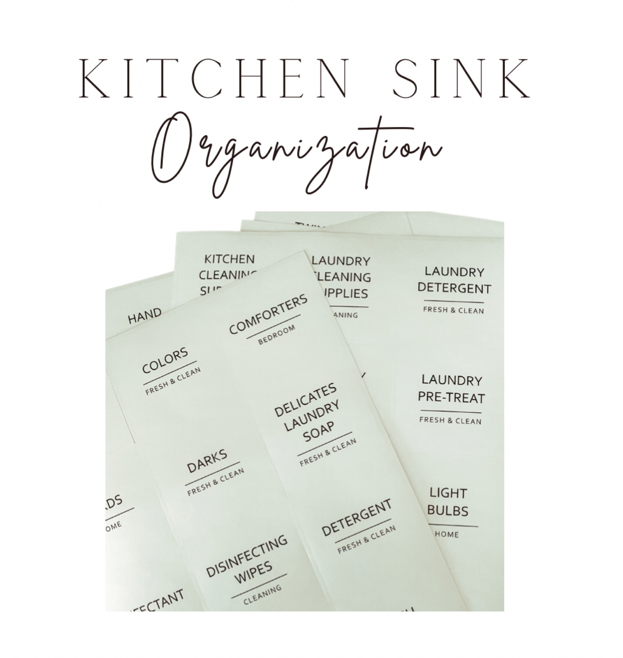 Kitchen Sink Organizing✨

#LTKhome #LTKstyletip #LTKunder100