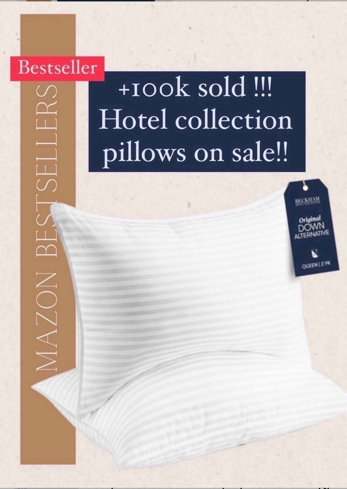 popular deal!!!

This hotel collection pillow has been a most loved bestseller and if you are in the market for new pillows then you should take a look.  There is a deal on it right now
