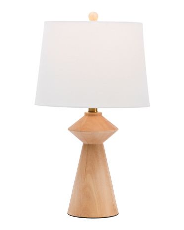 22in Modern Wood Table Lamp | TJ Maxx