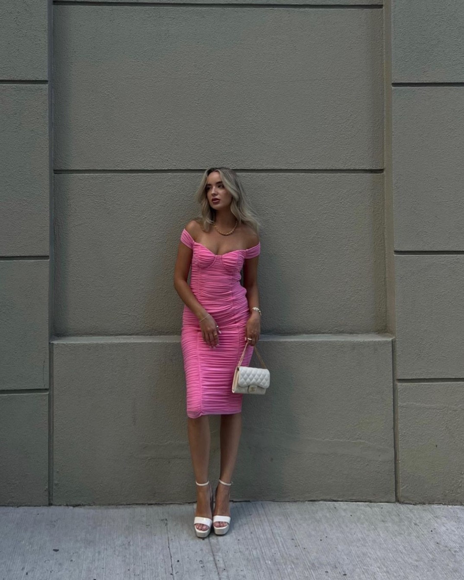 pink dress grey heels pink dress Archive