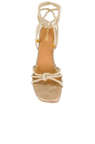 Kaanas Selena Sandal in Champagne from Revolve.com | Revolve Clothing (Global)