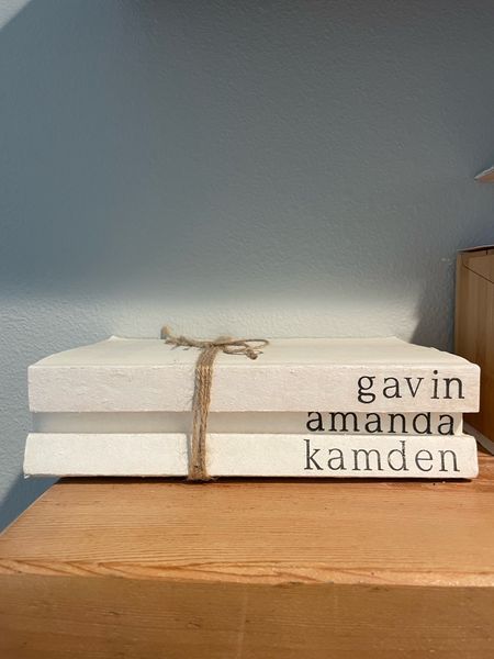 Mother’s Day gift. Gift for mom.
Gift for her. Personalized gift. Customized gift. Book stack. Name book stack.

#LTKhome #LTKGiftGuide