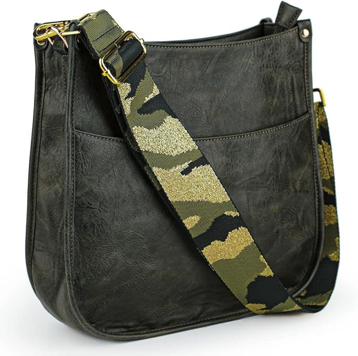 Viva Terry Vegan Leather Crossbody Fashion Shoulder Bag Purse with Adjustable Strap…… | Amazon (US)