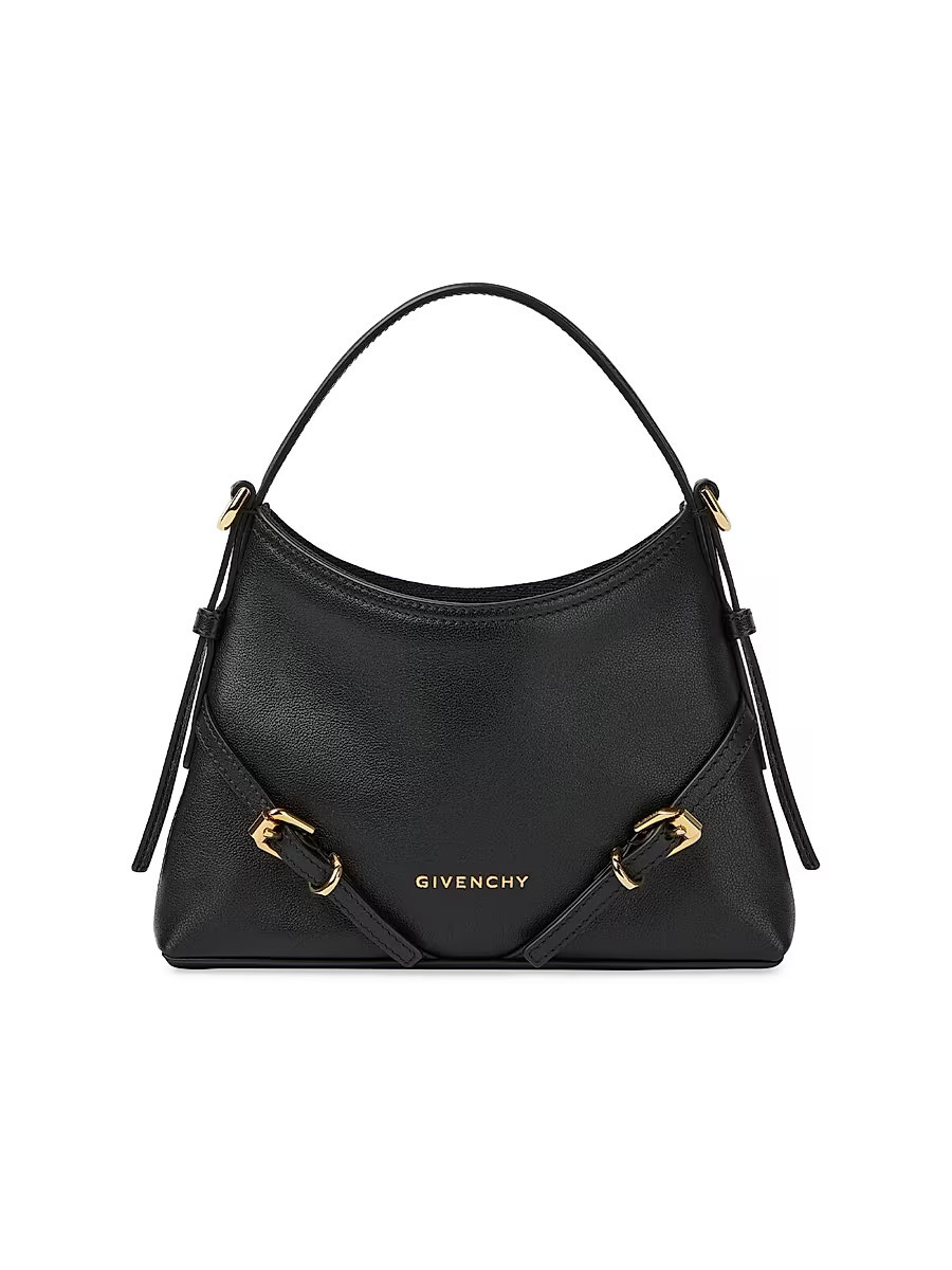 Women's Nano Voyou Top Handle Bag in Shiny Leather - Black | Saks Fifth Avenue