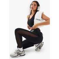 Womens Dsgn Studio Mesh Panel Leggings - Black - M | boohoo (US & Canada)