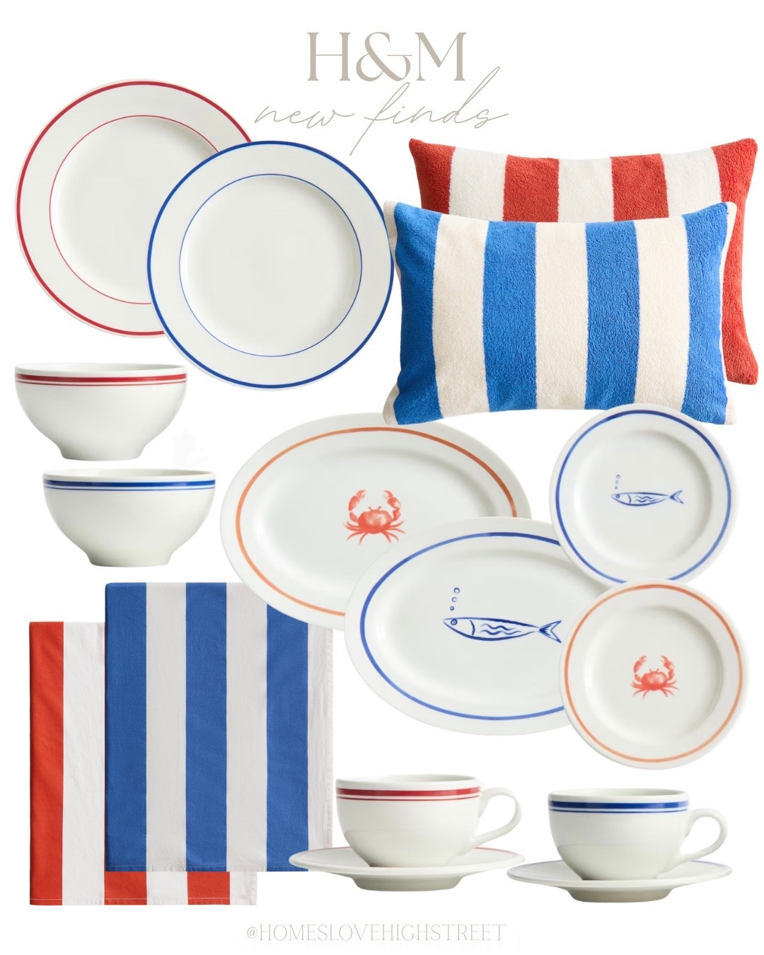 New H&M home finds… the stripes + little seafood details = everything 🐟🦀

Perfect for a fresh summer tablescape or adding a pop of colour to your kitchen ✨

#hmhome #coastalstyle #summerhome #tablescapestyle #homedecorfinds #interiorinspo #coastaldecor #summerdecor #homeinspo #ltkhome

#LTKuk #LTKsummer #LTKhome